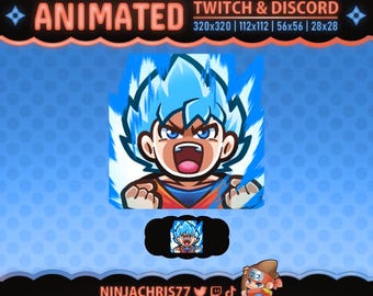 SSJ Blue Goku | Animated Emote for Twitch & Discord