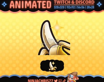 Wiggle Banana | Animated Emote for Twitch & Discord