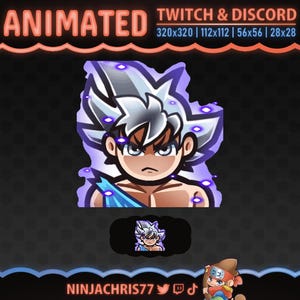 Ultra Instinct | Animated Emote for Twitch & Discord