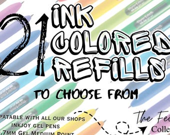 Color Ink Refills: Papermate Inkjoy Gel Pens, 0.7mm Medium Point