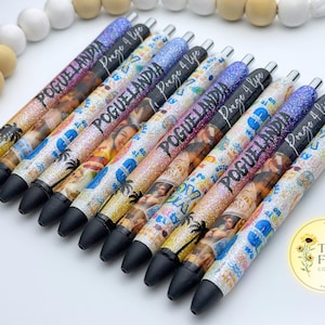 Outerbanks Glitter Gel Pen: Pogue for Life, Black Ink, Refillable