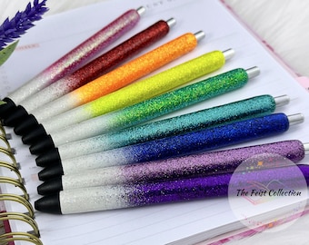 Ombre Glitter InkJoy Pen, Refillable Black Ink Pen