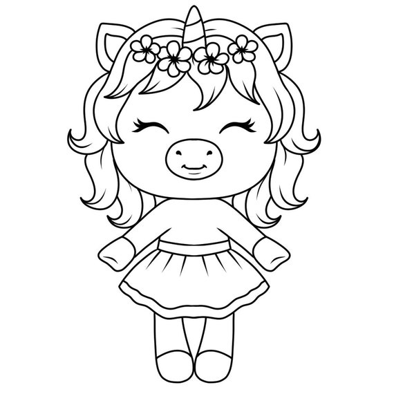 unicorn coloring pages 100 printable unicorn coloring pages etsy