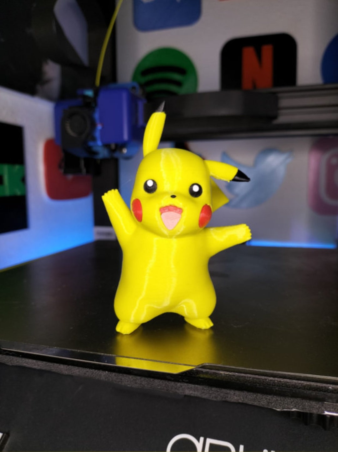 Piecewise Pikachu 3D Model STL File High Quality Pokémon Sculpture ...