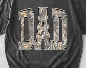 Dad Washed Camo Varsity Distressed PNG, Trendy Aesthetic Shirt Design, Dad Life