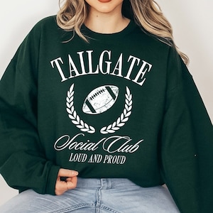 Tailgate Social Club PNG Sublimation File, Loud And Proud, Trendy Aesthetic Shirt Design, Football Png, Football Mom