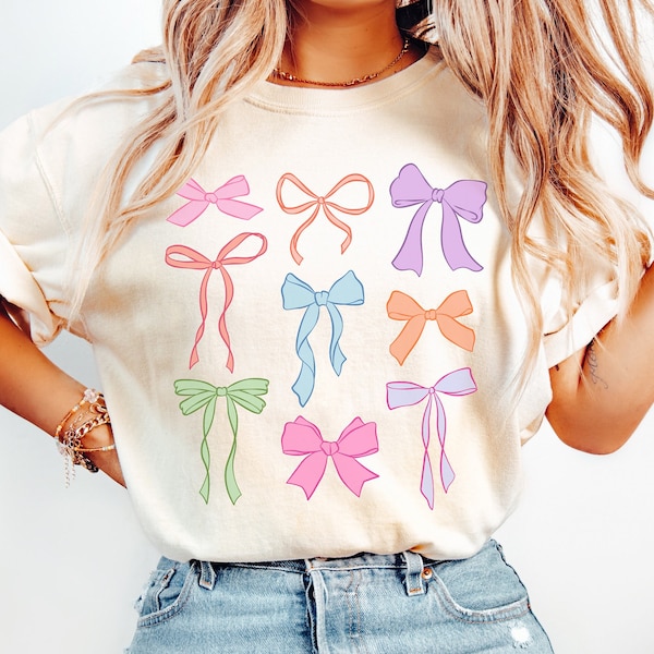 Pastel Bows PNG+ SVG File, Coquette Bows Png Svg, Trendy Aesthetic Shirt Design, Soft Girl Aesthetic, Cottagecore Aesthetic, Ribbons Png Svg