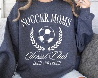 Soccer Moms Social Club PNG Archivo de sublimación, ruidoso y orgulloso, diseño de camisa estética de moda, fútbol Png, mamá de fútbol
