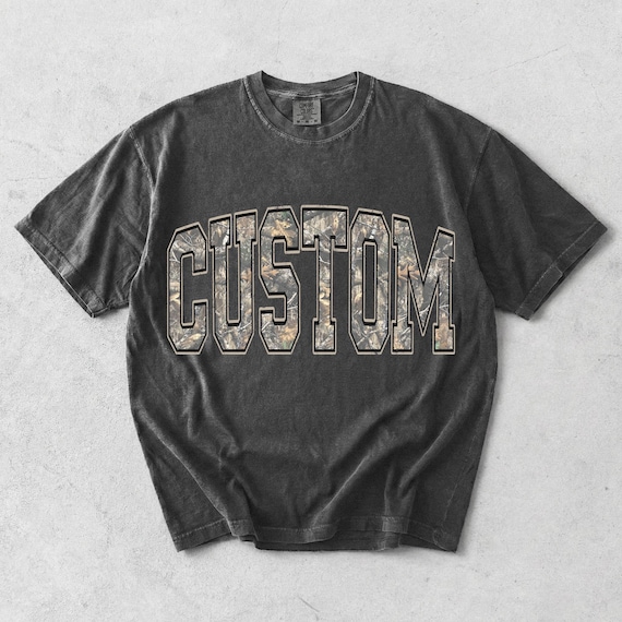 Custom Washed Camo Varsity Distressed PNG, Trendy Aesthetic Shirt Design, Patriotic PNG