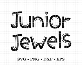 Junior Juwelen SVG, Png, Dxf Eps, Sublimationsdatei, Schnittdatei, Tshirt-Design