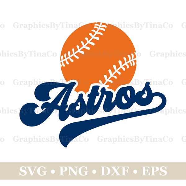 Astros Baseball SVG Png Dxf Eps, chemise de baseball Design SVG, sport Svg, mascotte de baseball
