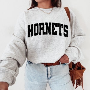 Hornets Varsity Mascot Png Sublimation File, School Mascot, Team Mascot, Shirt Design, Distressed + Solid Png, Varsity Font, Grunge Png