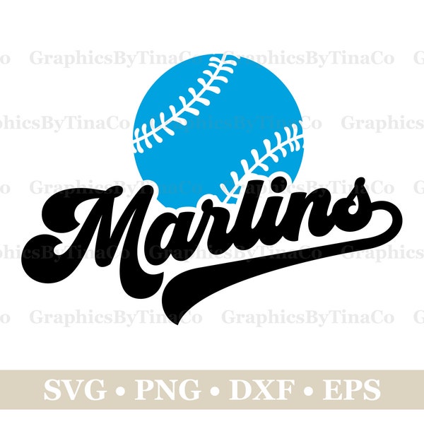 Marlins Baseball SVG Png Dxf Eps, Baseball Shirt Design SVG, Sports Svg, Baseball Mascot