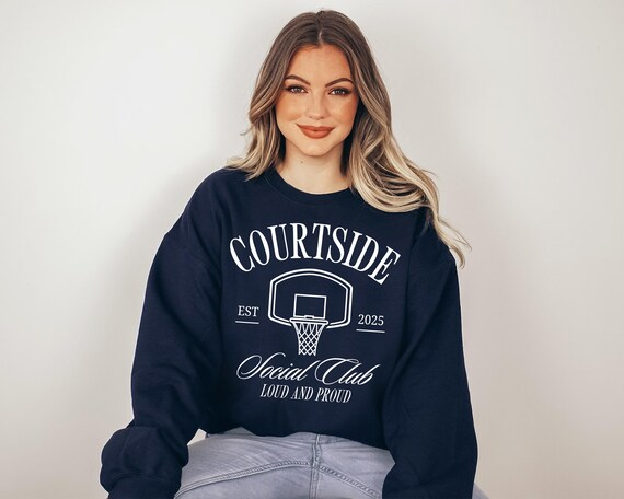 Courtside Social Club PNG Sublimation File, Basketball PNG, Loud And Proud, Trendy Aesthetic Shirt Design, Basketball Mom