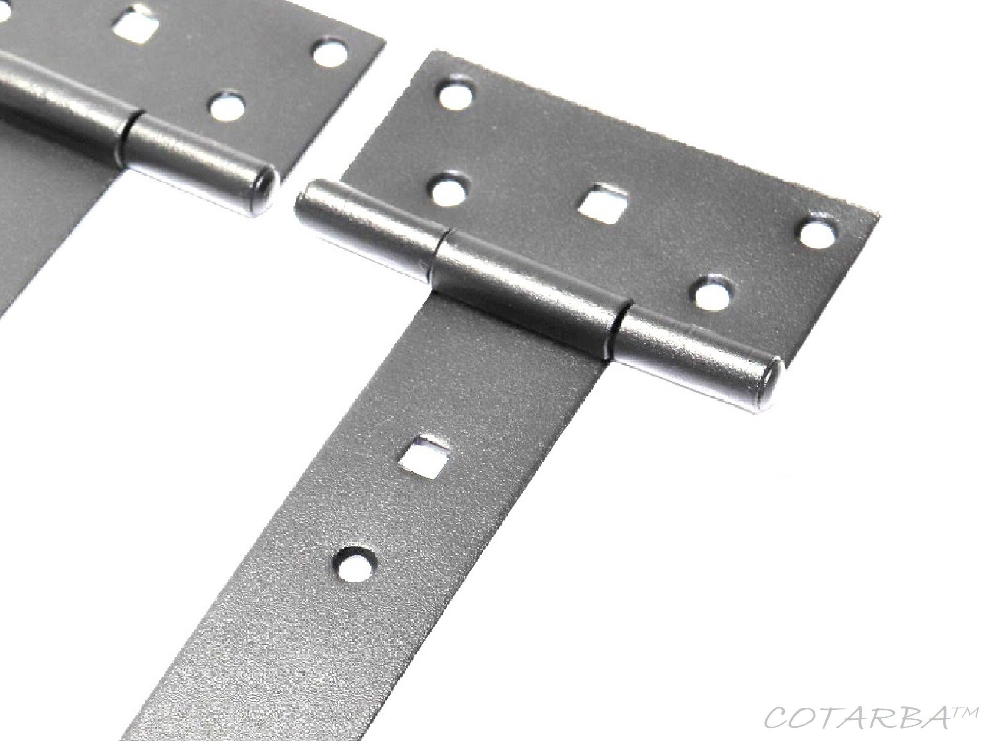 Pair of Tee Hinges Silver Galvanised 150 Mm 6 Heavy Etsy UK