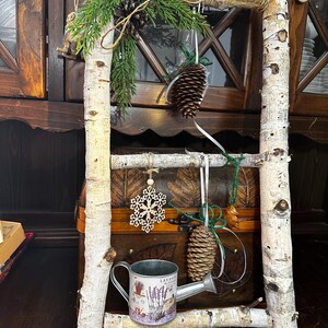 Wooden Decorative Ladder, Ladder Decor for Porch, Country Decor ...