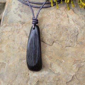 Handcrafted Celtic Wood Jewelry - Ancient Irish Oak Necklace