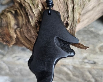 Timeless Bog Oak Pendant Necklace, Wooden Charm, Irish Gifts, Bog Oak Jewelery