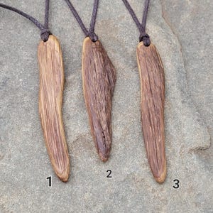 Handmade Oak Wood Shaman Amulet Necklace - Organic Sacred Jewelry for Wisdom & Strength image 2