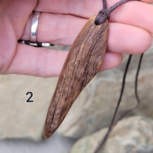 Handmade Oak Wood Shaman Amulet Necklace - Organic Sacred Jewelry for Wisdom & Strength image 5
