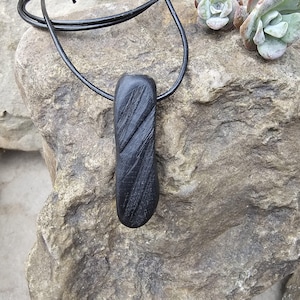 Unique Bog Wood Pendant - Celtic Inspired Charm Necklace