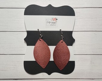 Faux Leather Earrings