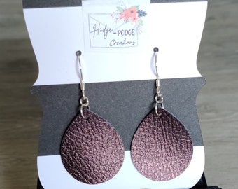 1.2' Faux Leather Earrings