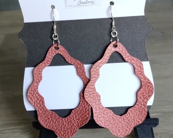 Faux Leather Earrings