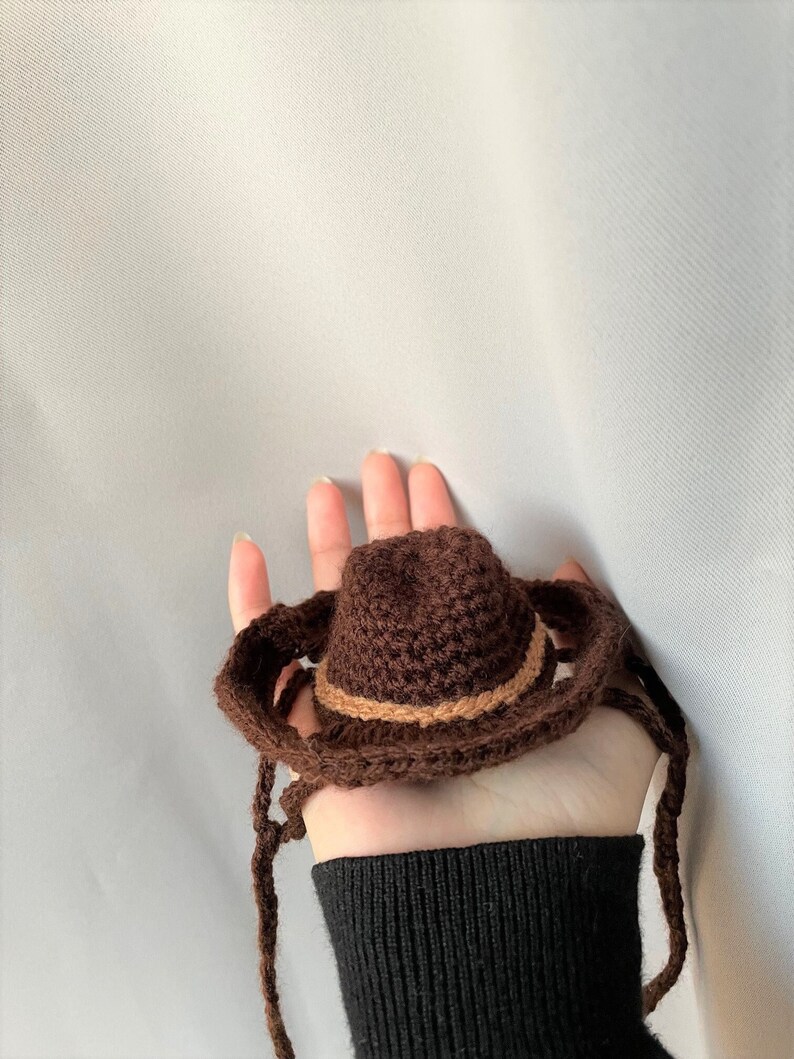 Crochet Cowboy Hat for Cats Etsy