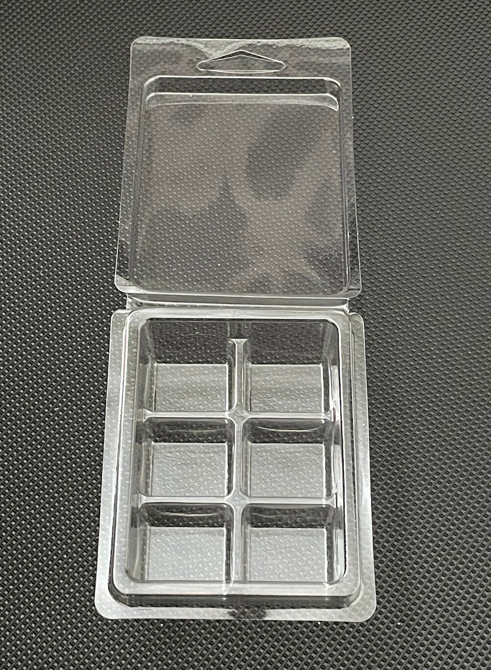 100 Pack Wax Melt Containers with 6 Cavity Clear Plastic Wax Melt