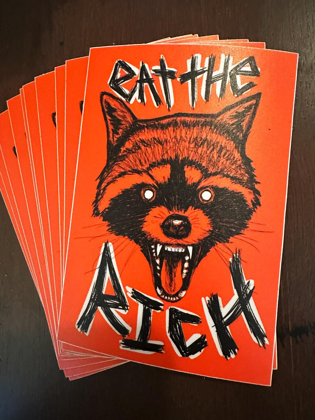 Rich Racoon Eat the Rich Raccoon - Vinyl Sticker - Etsy Canada