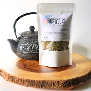 Organic Detox Herbal Tea | Loose Leaf Tea | Boost Weight Loss, Immune System, Liver and Skin Health | Liver Detox Tea