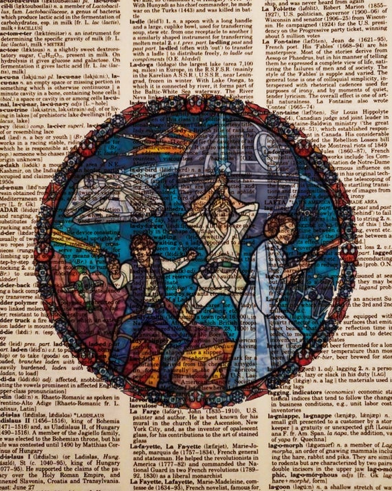 Star Wars Art Print Star Wars Decor Vintage Art Dictionary Etsy