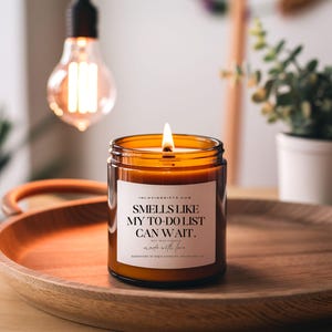 Smells like To Do Candle / Scented Candle / Gift For her / Gift For Him / Christmas, Bridesmaid, Funny, Birthday, Retirement, Friendship