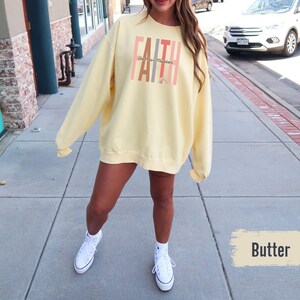 Comfort Colors Faith Can Move Mountains Sweatshirt Religious, Jesus Pullover, Comfort Colors Christian Gift, Faith Shirt, Bible Verse