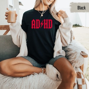 ADHD Shirts, Mental Health T-Shirt, Funny Saying Graphic Tees, ADHD Awareness Tshirt, Gifts for Friend, Highway To Hey Look a Squirrel Shirt