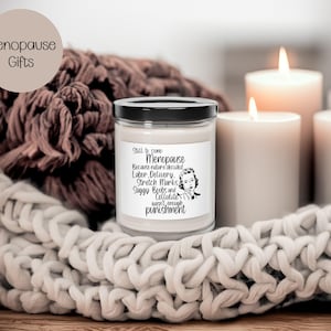 Funny Menopause Gifts for Women Menopausal Gifts for Mom Best Friend Sister Menopause Perimenopause Gifts for Her Funny Candle Care Package
