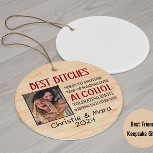Personalized Best Friend Ornament, Best Friend Christmas Gift, Friendship Christmas Ornament, Custom Best Friend Gift, Bestie Gift, BFF Gift