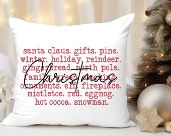 Christmas Pillow Cover, Christmas Pillows, Farmhouse Christmas Pillow Cover, Rustic Christmas Pillows, Christmas Home Decor, Christmas Trees