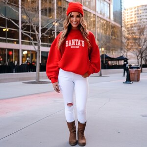 Santa&#39;s Favorite Sweatshirt, Christmas, Family Sweatshirt, Gifts For Mom, Holiday Sweatshirt, Santa, Crewneck, Santa, Festive, Party