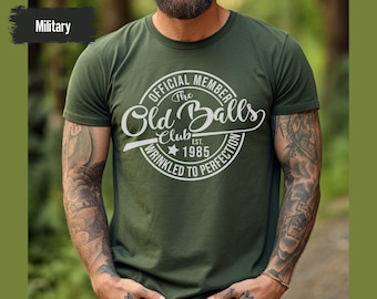 40th Birthday T-Shirt For Men,Funny 40th Birthday Gift, The Old Balls Club Shirt, 40th Birthday Party Shirt, Men's Birthday Gift, Turning 40