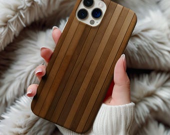 Faux Wood Phone Case, Nature Outdoorsman, iPhone 16, 15, 14, 13, 12 Pro Max Samsung, Google Pixel