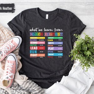 Black History Month Shirt, Celebrate School Black History Sweater, Black Leaders Shirt, Black Historical Icons Tee, Melanin Empowerment Tee