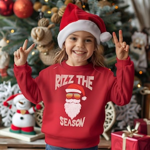 Children Trending Rizz the Season Shirt, Merry Rizzmas Shirt,Rizz Christmas shirt, Rizzler Santa Claus Shirt, rizz em shirt, rizzler t-shirt