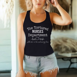 Tortured Nurses Department Shirt, Funny Nurse Shirt, Trending Nurse Memes, Registered Nurse, All is Fair T-shirt, Trendy RN LPN Tshirts imagen 2