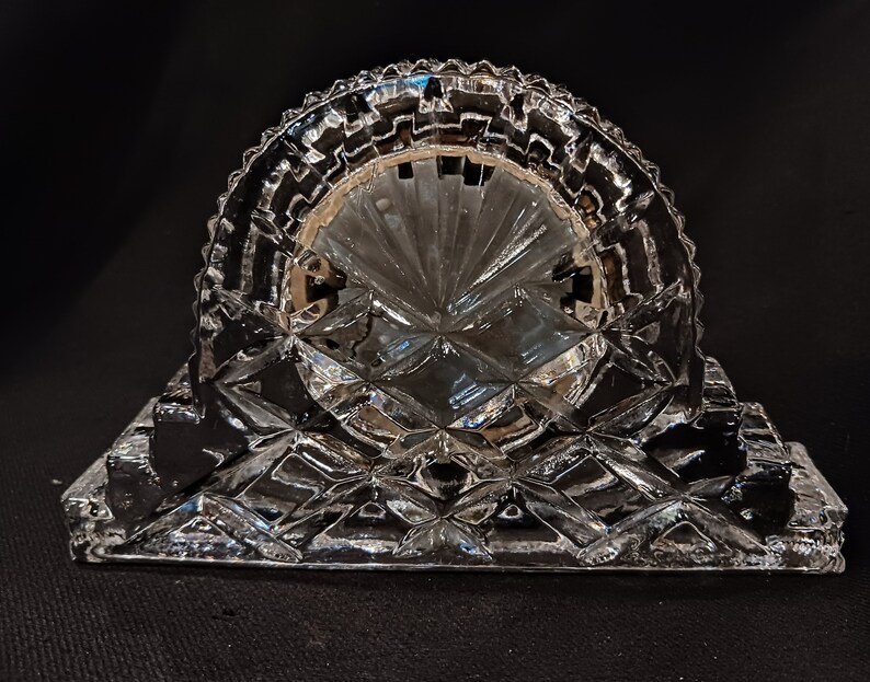 Crystal Legends by Godinger Quartz Clock 24 Lead Crystal Etsy