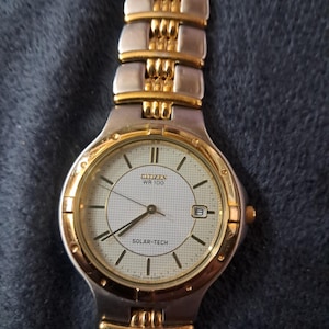 Citizen Eco-Drive Men&#39;s Watch, Solar Powered, Two Tone, A119-H08631