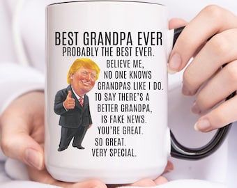 Trump Mug Gift For Grandpa, Trump Grandpa Mug, Republican Grandpa Gifts, Mothers Day Gift For Grandpa, Trump Christmas Gifts For Grandpa