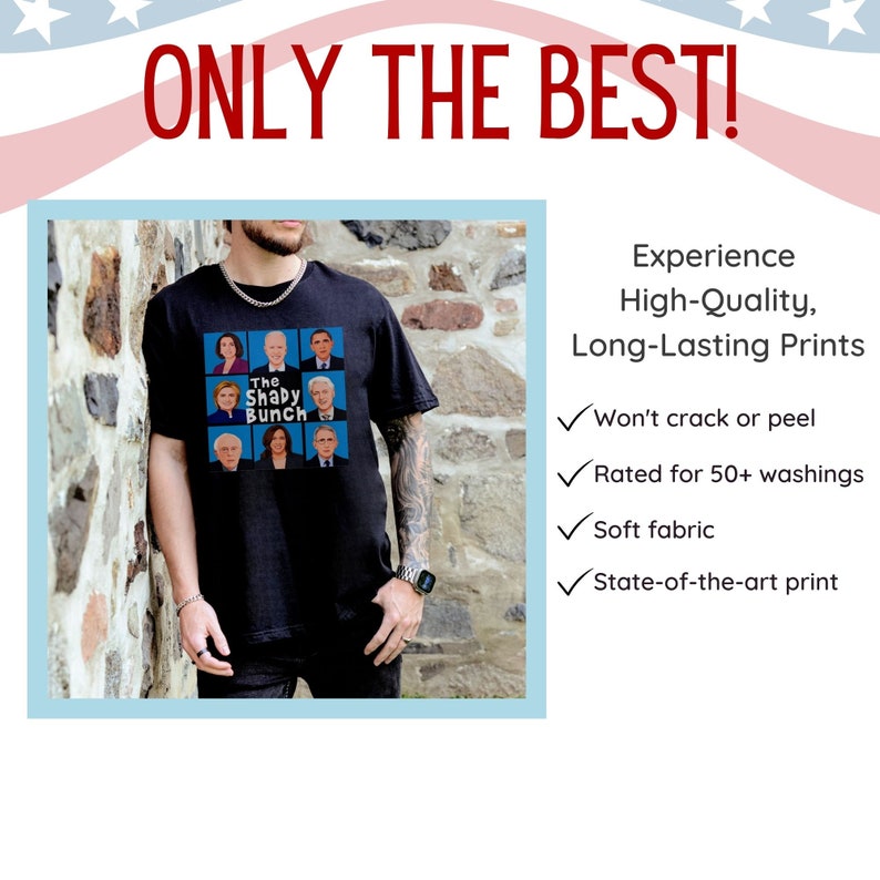 Funny Anti Joe Biden Shirt, Funny Political Sweatshirt, fjb Tshirt, The Shady Bunch Political Hoodie, Republican Gift, Pro Trump Shirt