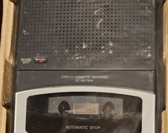 RadioShack CTR-111 Cassette Recorder New in Original Packaging